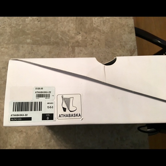 Aldo Athabaska Suede Ankle Block Heel Bootie - Picture 5 of 5